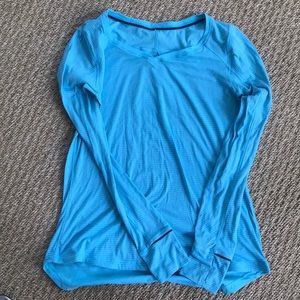 Teal Lululemon Long Sleeve Tee